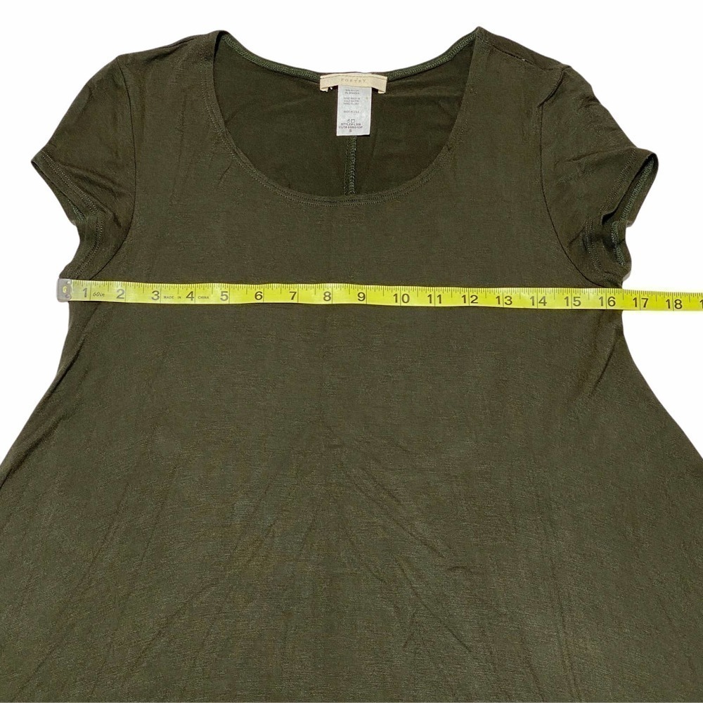 Poetry Solid Army Green Asymmetrical Sharbite Sho… - image 7